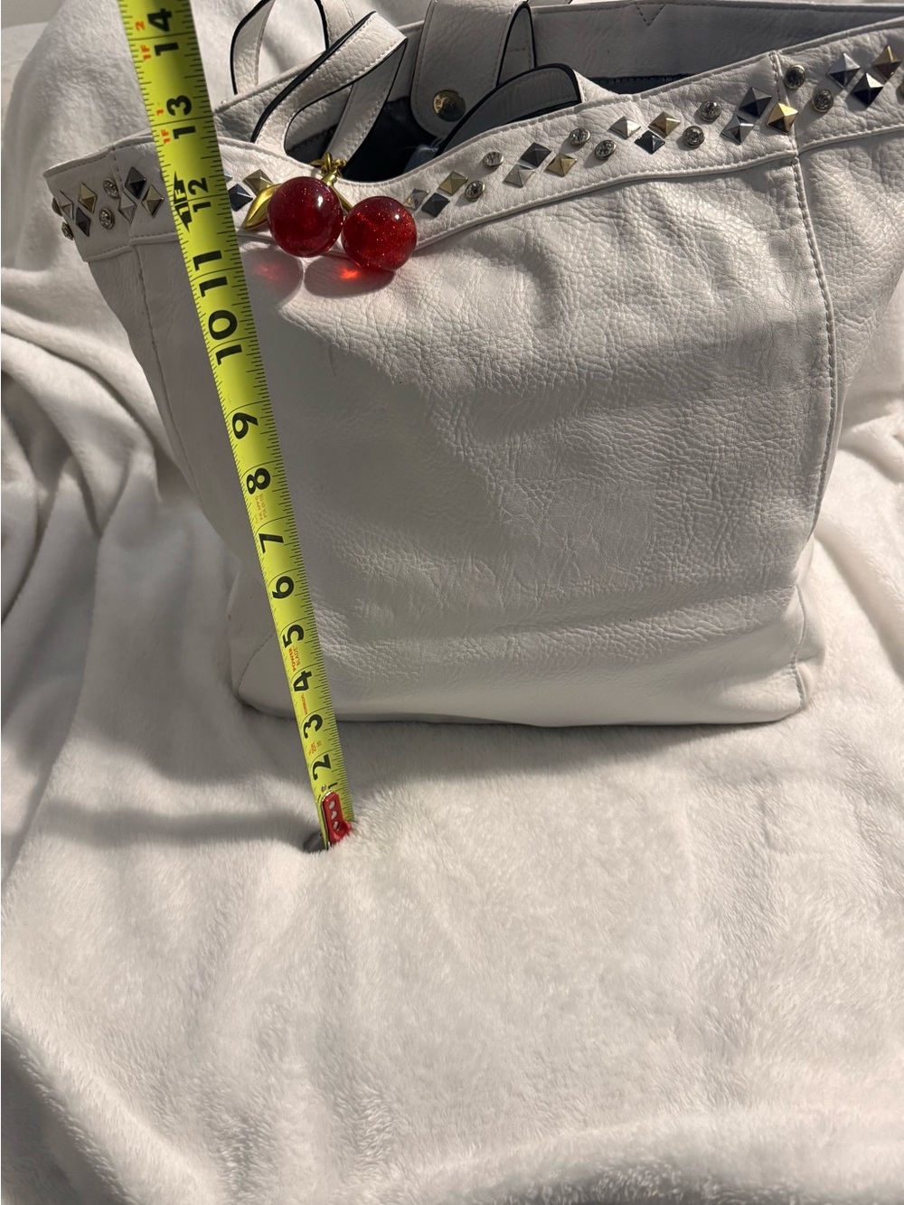 Juicy Couture Ivory Interior Tote with Silver Lining